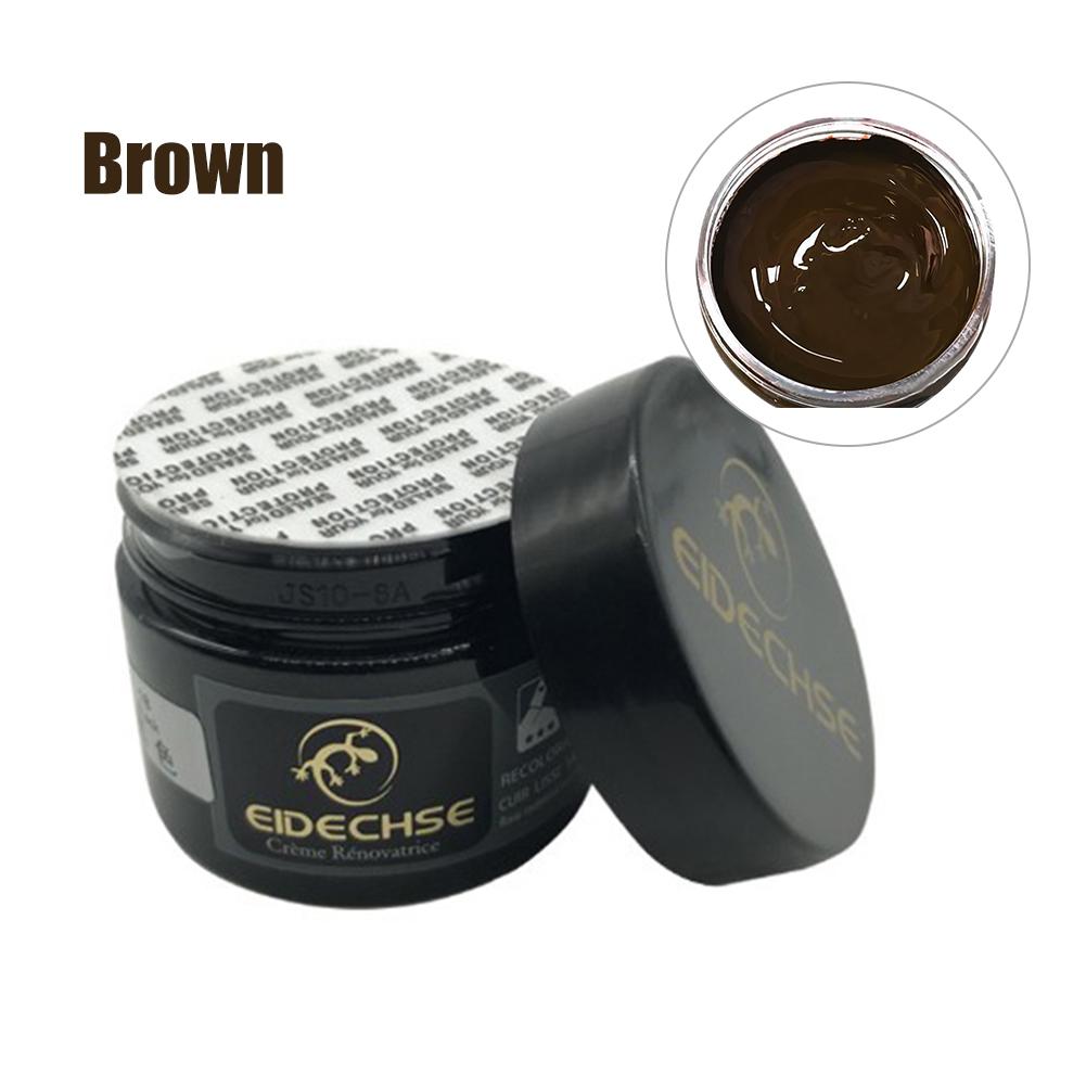Balsamo Ricolorante per Pelle Rinnova Ripara Colore per Pelle Sbiadita Graffiata per Divani Sedili Auto Abbigliamento Borse 1.7 Oz