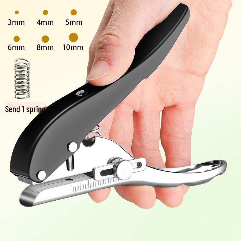 4mm Student Handheld Hole Punch Pliers for Paper and PVC Cards