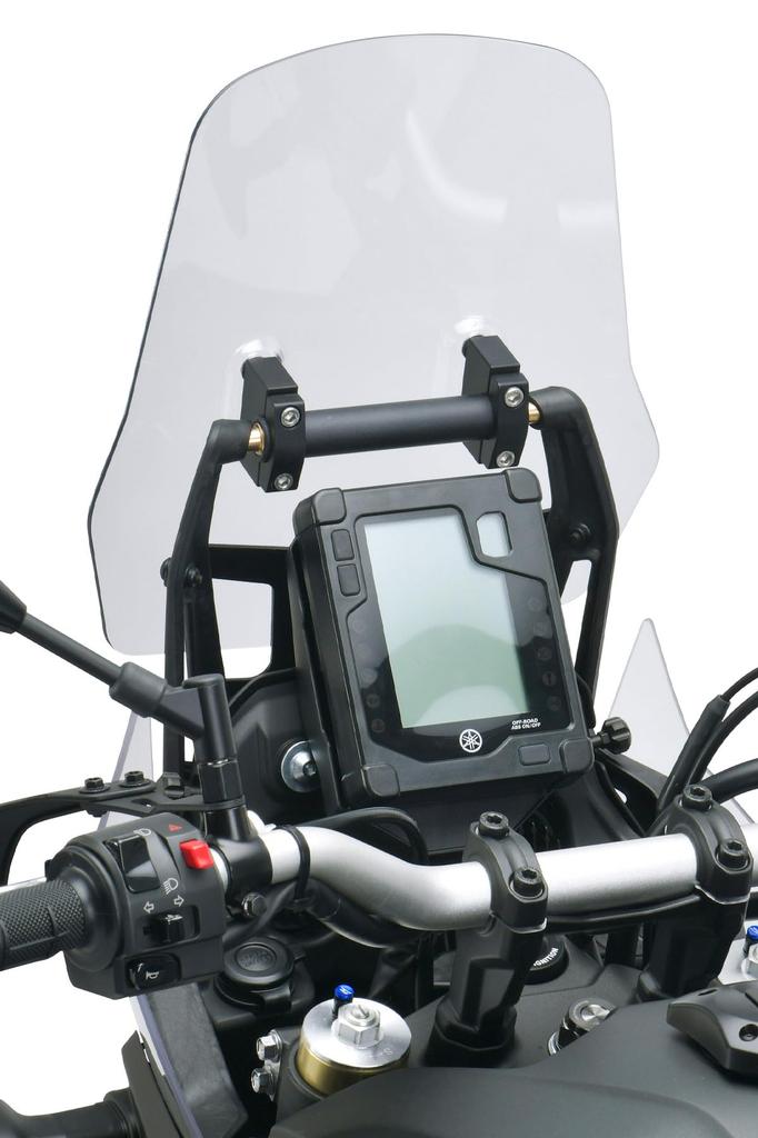 ZETA RACING TENERE700 Adventure Windshield Standard Screen Light Smoke Screen can be inverted Mobile device mounting Mount bar standard equipment