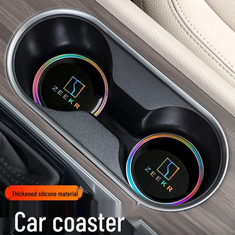 Zeekr X007/001/009/7X8X9XMIX Car Interior Seven-Color Silicone Coaster