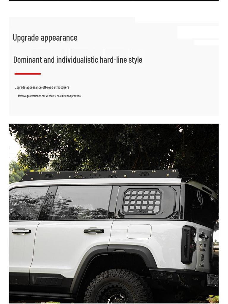 BJ40 City Hunter D-Pillar Blackout Trim Sticker - Black Warrior Edition