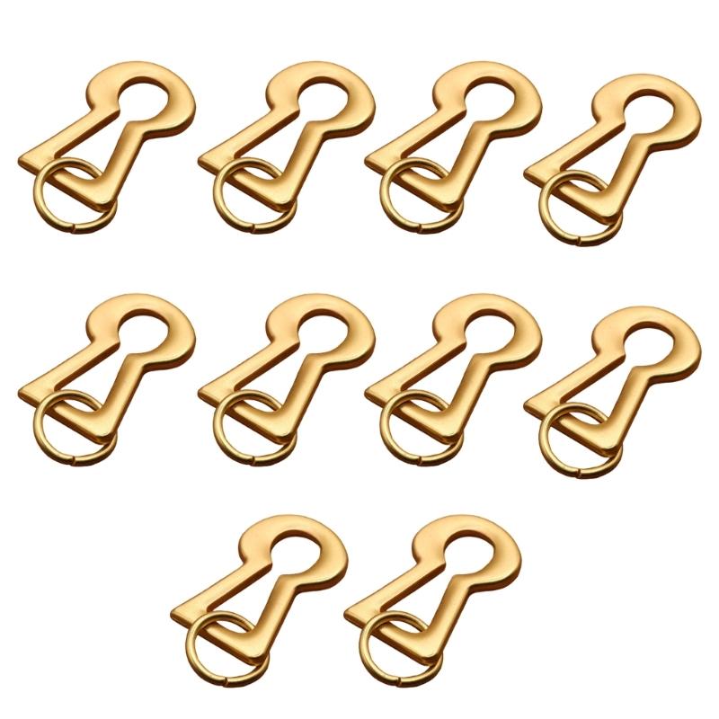 Decorative Sewing Charm Gold Alloy Button Pendants Set 10Pcs for DIY Clothes Bags Jewelry and Craft Projects