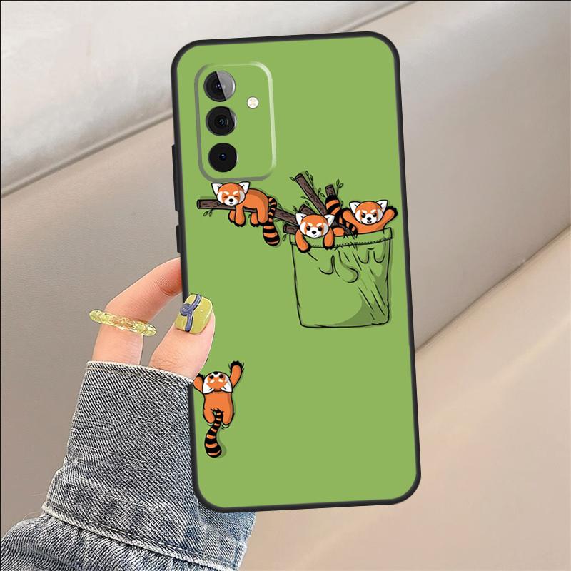 Red Panda Case For Samsung Galaxy A35 A15 A55 A53 A33 A13 A36 A56 A26 A16 A22 A32 A52 A54 A34 A05 A06