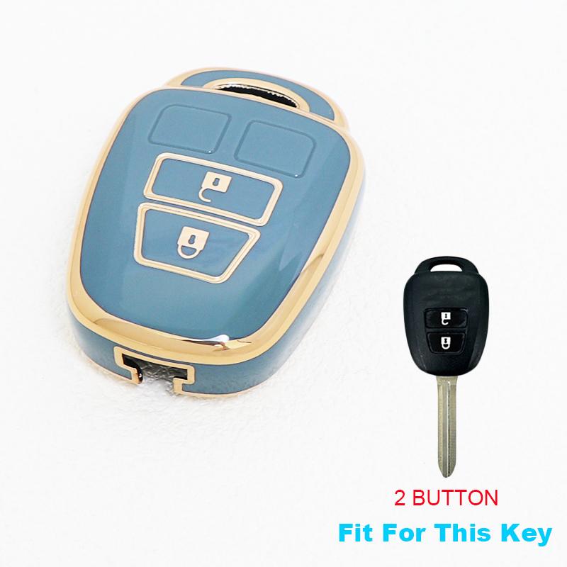Soft Tpu Car Key Cover Case Keyless For Toyota Camry Rav4 Corolla Tacoma Vios Prius C Highlander Accessories