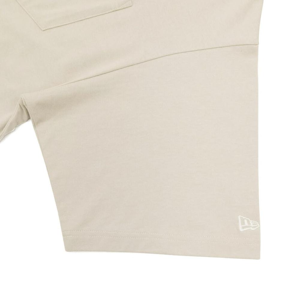 New Era Short Sleeve T-Shirt, ONSPOTZ Exclusive, Oversized Stone, Medium, S/S, Oversized Cotton Pocket Tee with Mini Brand Logo