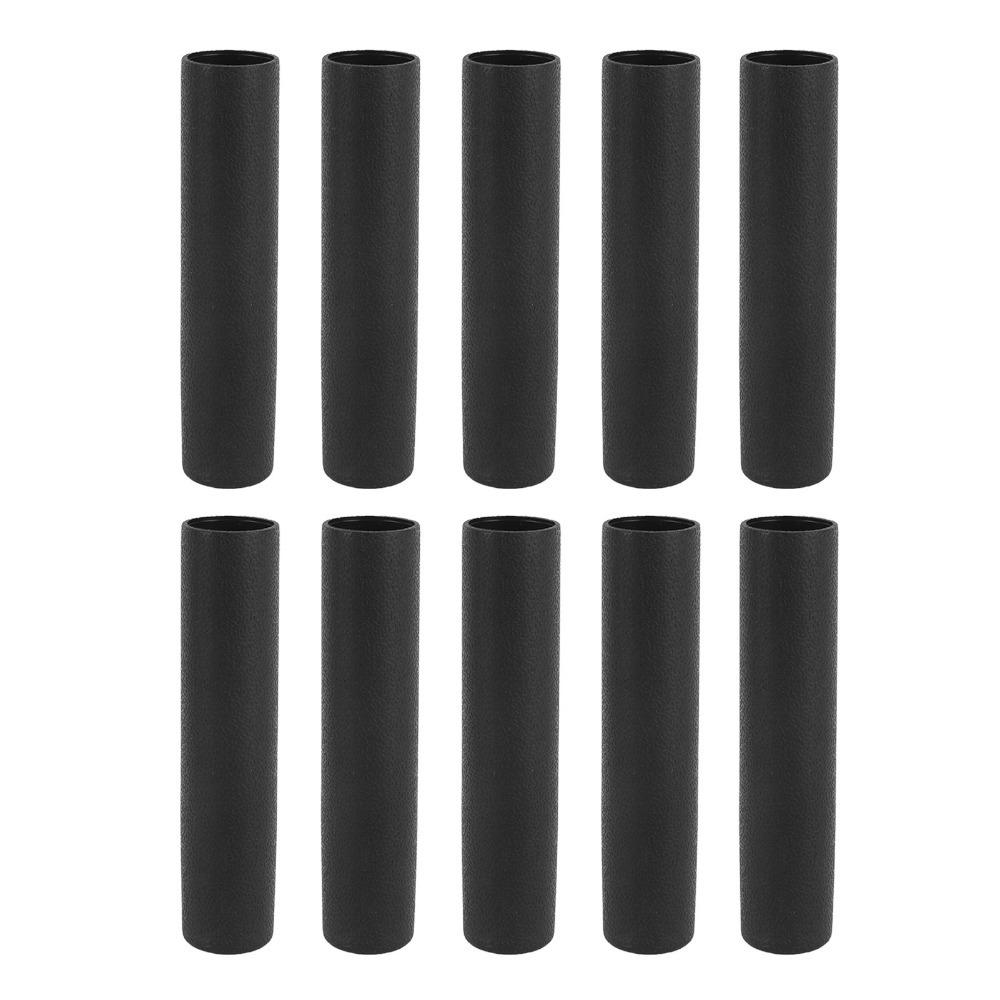 10pcs Anti Slip Handle Sleeves Rubber Replacement Grips Handle Grip Covers  Fitness Equipment чёрный