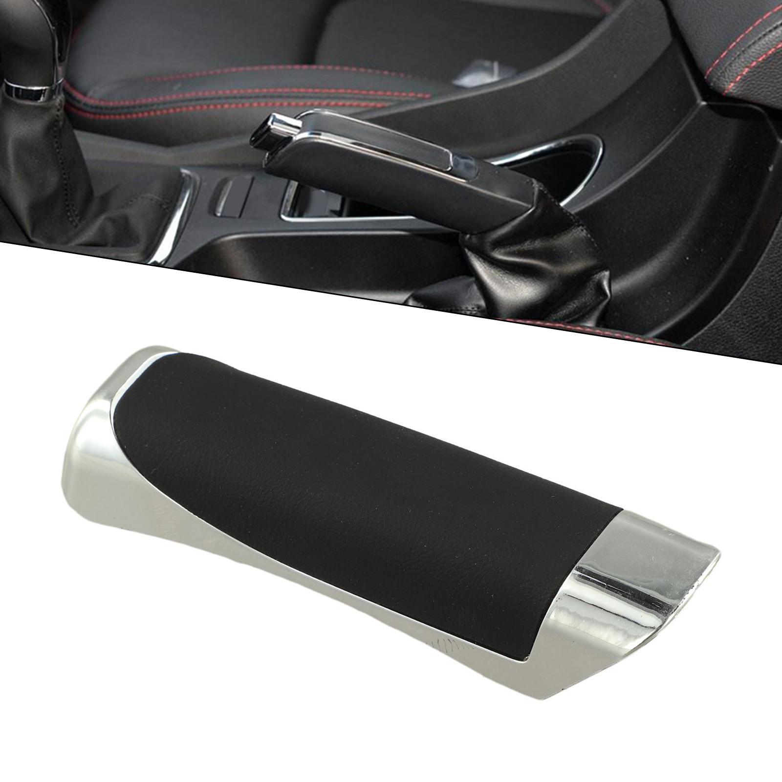

ABS Leather Textured Handbrake Cover Offering Non Slip Grip and Rounded Corners for Vehicle Interior Protection and Comfort чёрный