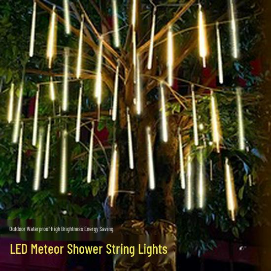 LED Colorful Rattan Ball String Lights - Flashing Starry Sky Decoration for Trees, Streets, Malls, Parks