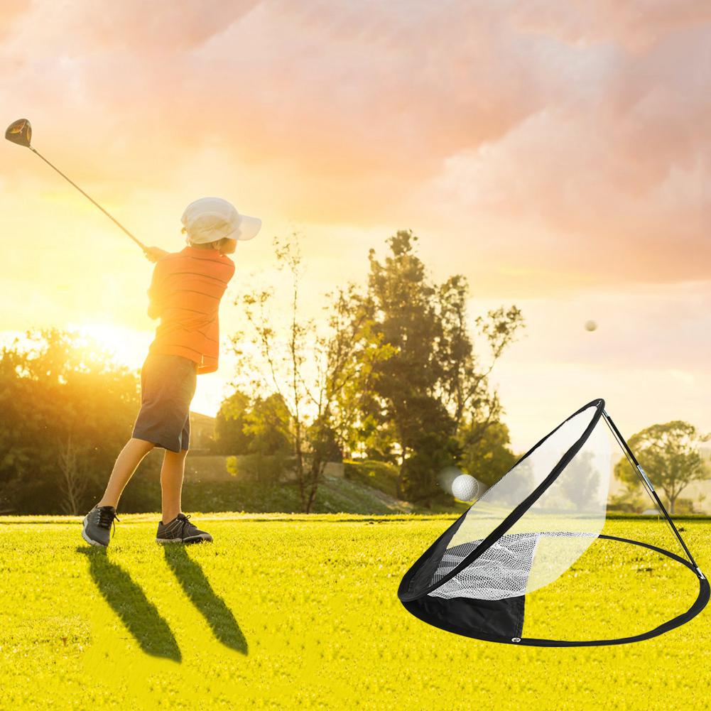 Nylon Tragbares Outdoor-Sport Golf Trainings Übungsnetz Bälle Ziel Übungszubehör