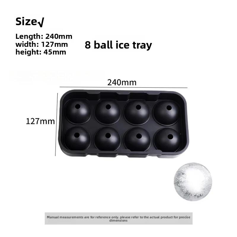 Silicone Ice Cube Molds Grid Skull Spherical Ice Molds Reusable Whiskey Ice Cube Molds Cocktail Freezer DIY Homemade Barware