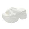 9CM Design Platform Slippers 2025 Women Summer Wear New Style Increase Sandals Casual Muffin Flip-flops Beach Shoes