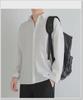Men's Summer Ice Silk Long Sleeve Black & Gray Casual Shirt - Wrinkle-Free, Loose Fit