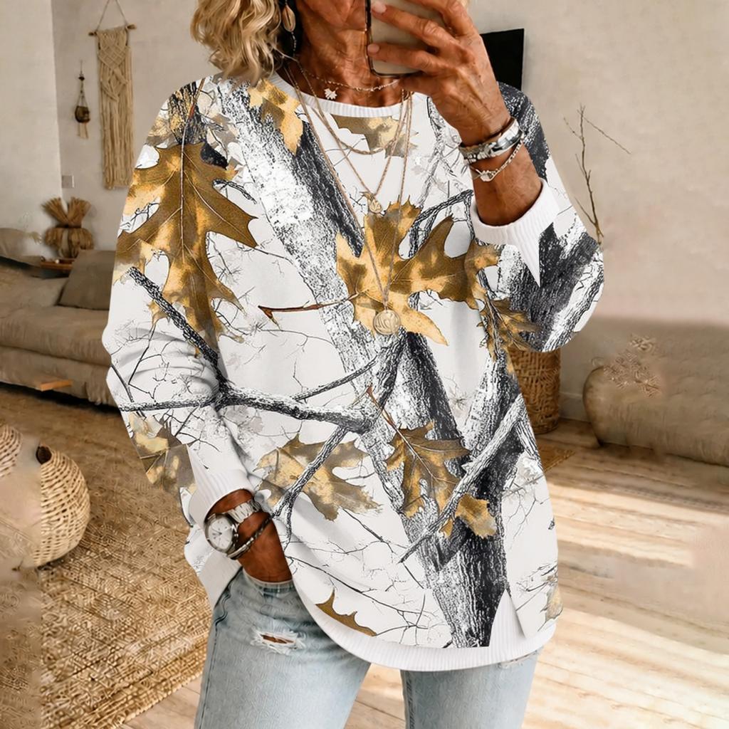 Top pulover de damă cu guler, cu mânecă lungă, strat dublu, aspect casual de pulover