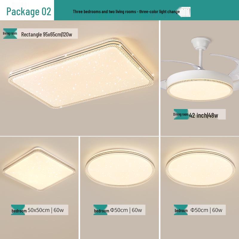 High Brightness Living Room Ceiling Light – Luxury Full Spectrum Eye Protection for Home Decor