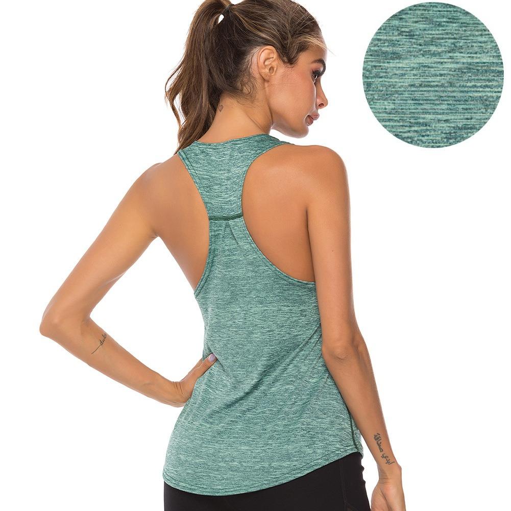 Female Yoga Shirts Sports Vest Fitness Tops Sleeveless Shirt Quick Dry Tights Running Singlet Gym Clothing