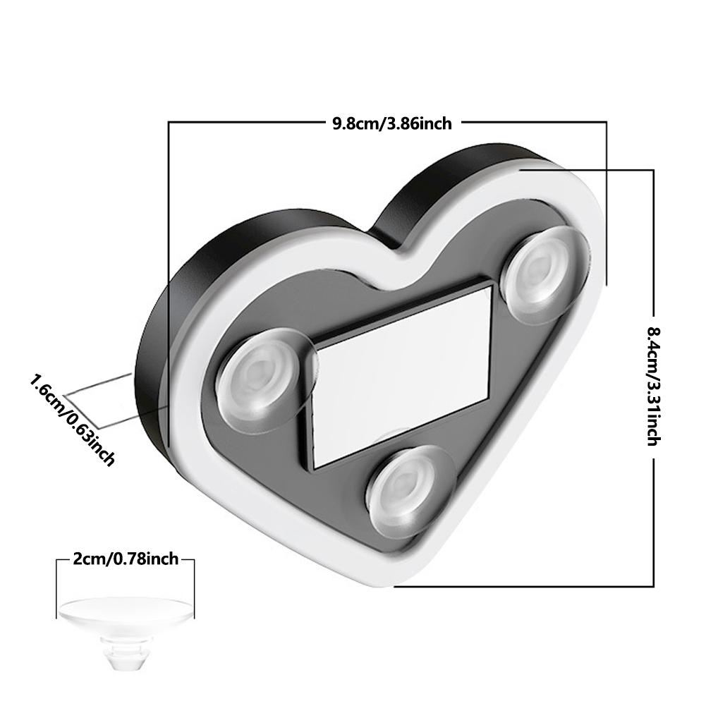 Solar Powered LED Heart Shape Car Interiors Atmosphere Decor Light Car Window Neon Light Decorative Lamps