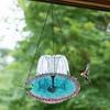 Solar-Kaskaden-Vogelbad-Brunnen Solarbetriebener Brunnen Hängendes Vogelbad Außen-Vogelbad Zieht Wildvögel an für Garten Hinterhof Dekoration