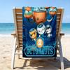 Ocean Explorers Adventure Microfiber Beach Towel, Lightweight And Quick-Dry, for Summer Travel, Beach Essential, Swimming Pool Outdoor