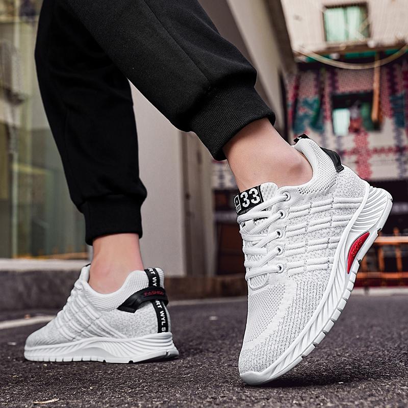 Man Sneakers Elevator Shoes Hidden Heels Breathable Heightening Shoes For Men Increase Insole 6CM Lift Sports Casual Height Shoe