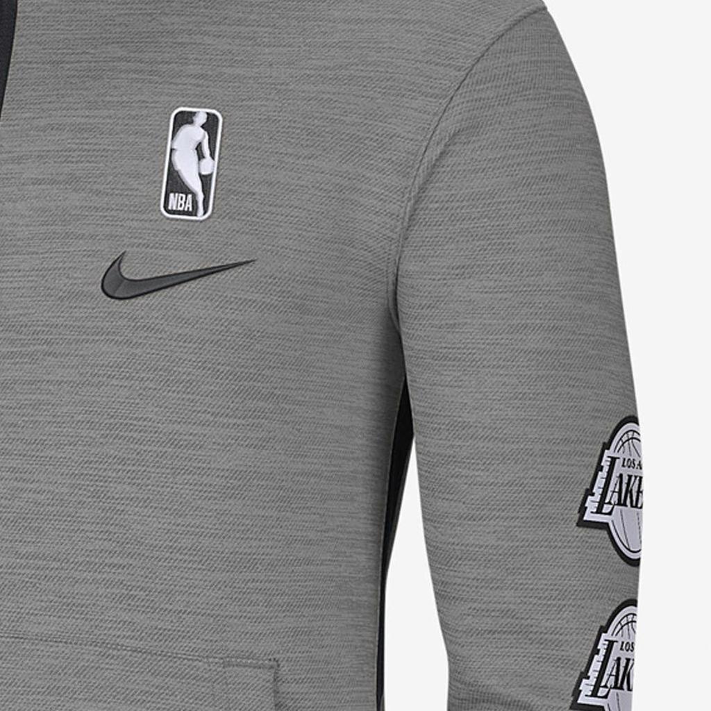 Nike Therma Flex NBA Los Angeles Lakers Zip Hoodie Men Outerwear Grey CU0506-063