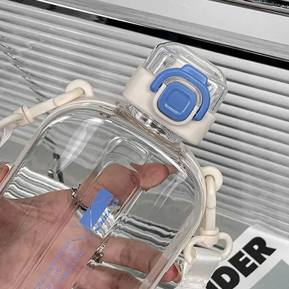 1Pcs 750ml Transparent Sports Bottle Portable Travel Canteen  Men Women Universal