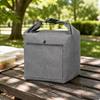 Square Insulated Lunch Bag Thermal with Front Pocket