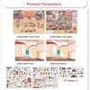 DIY Design Landscape Sticker Kawaii Design Street Scene Sticker  Festival Decoration