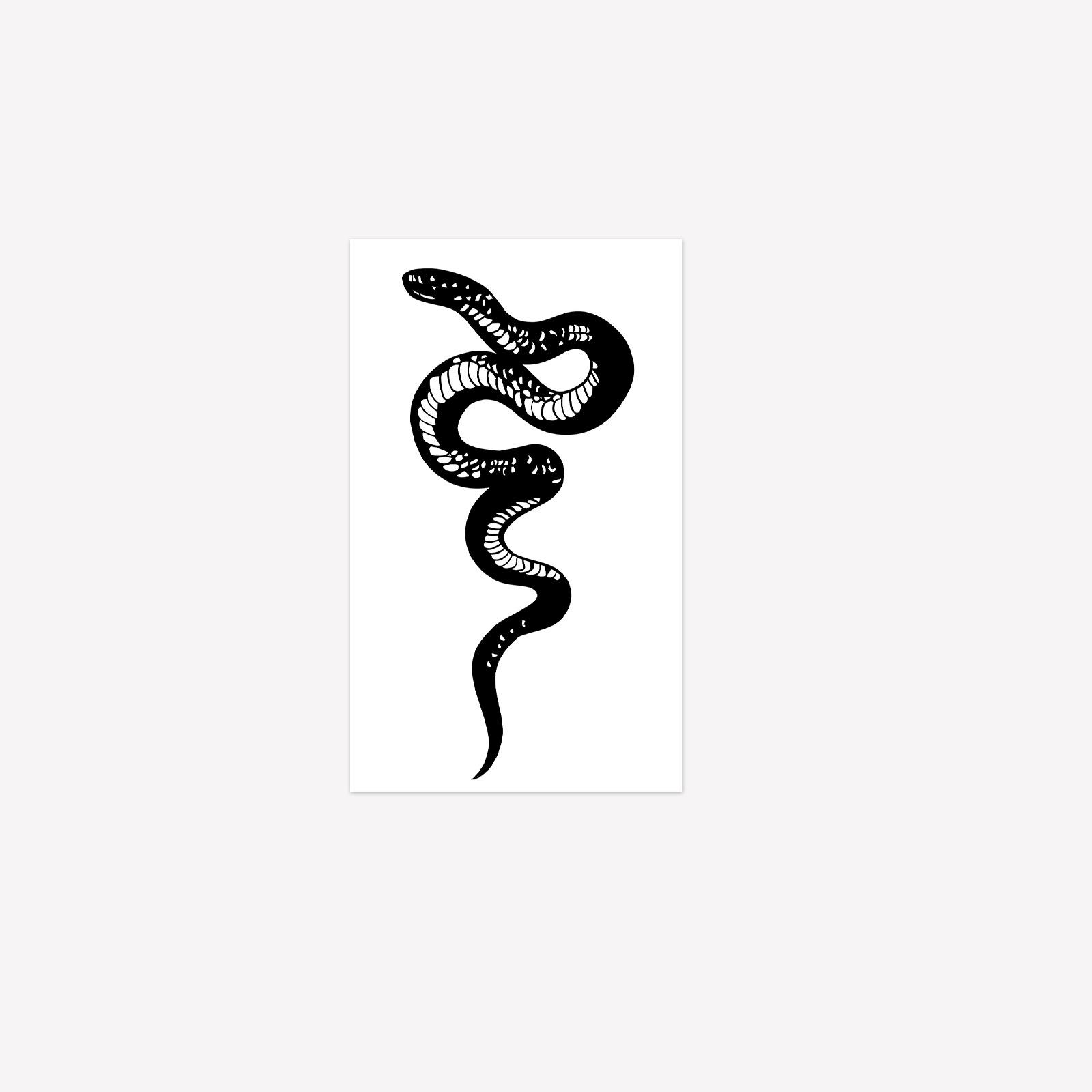 

Wrapped Snake Tattoo Sticker, Women S Model, Niche High-End Sense, Waterproof, Sweat-Proof And Non-Reflective. 11*18