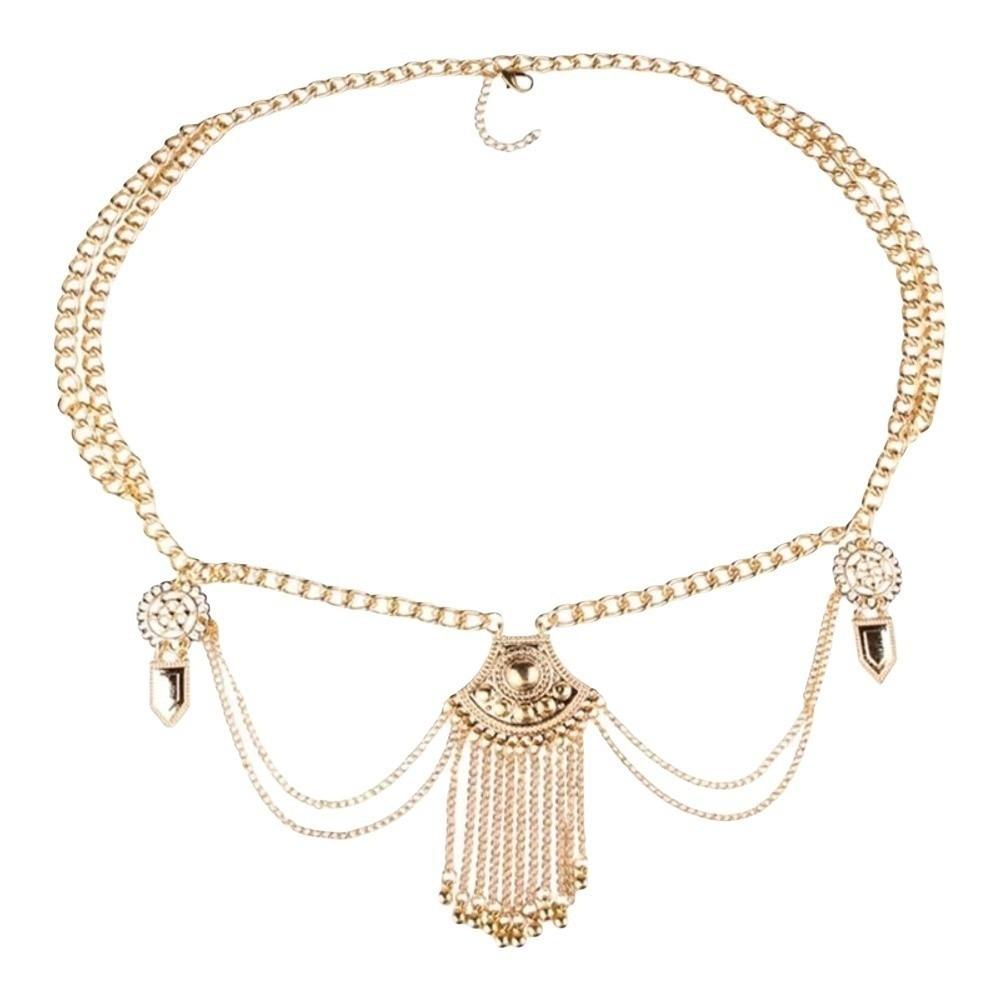 Layered Tassels Waist Chains Metal Body Chain Fashion Belly Chain Decorative Ornaments Gift золотой