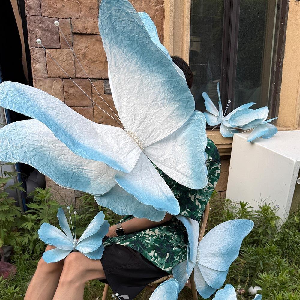 Paper Big Simulated Butterfly 3D Butterfly Flower Head  Large Scale Event