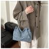 Große Kapazität Denim Umhängetasche für Damen Frühling Modisch und Vielseitig Schultertasche Leichte Einkaufs- und Pendeltasche