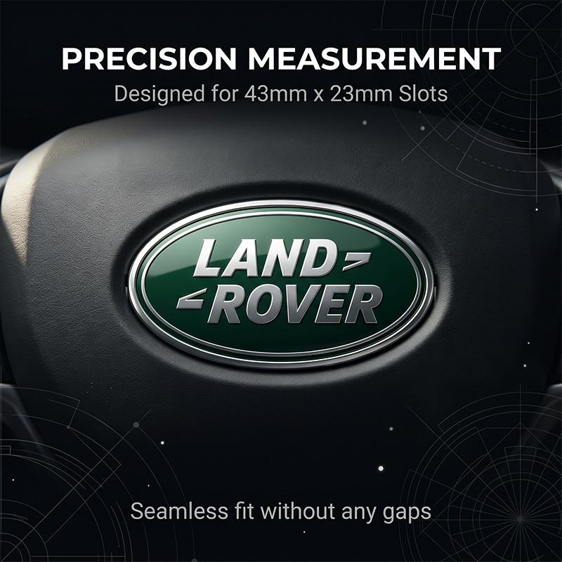 1 pz 23*43mm Adesivo Decorazione Logo Stemmi Volante Auto per Land Rover Freelander Defender Evoque Emblema Sport Rnage Rover 2 3