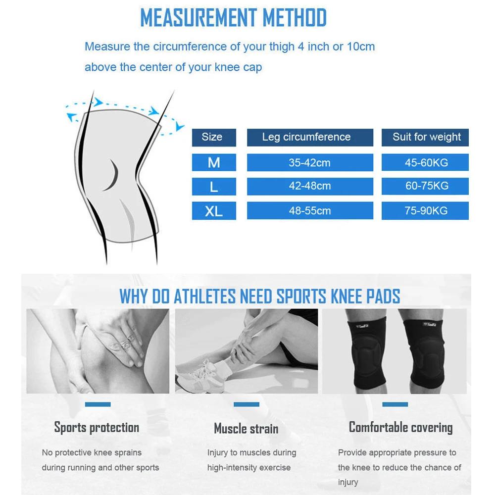 1 Paio Ginocchiere Pallavolo per Uomo Donna, Spugna Spessa Anticollisione Caldo, Manicotto Ginocchio Antiscivolo, per Yoga, Lavoro, Giardinaggio