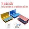 10/16/24 holes Dental Burs Holder Block Case for High Speed Burs& Low Speed Burs Dental Autoclavable Burs Holder