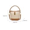 Korean Designer Bucket Bags for Women Fashion PU Leather Solid Color Crossbody Bag Female Elegant Aesthetic Shoulder Handbags