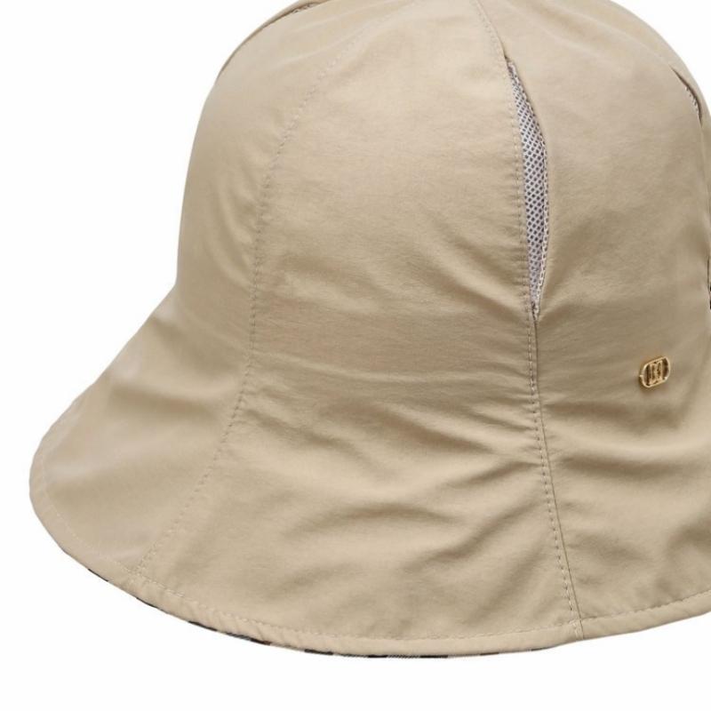 Daks Back Banding Slit Point Check Strap Beige Bucket Hat Dbhe5e227iv