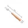 Stainless Steel Bread Lame with Wood Handle Curved Blade Dough Scoring Tool for Baguette Pastry Baking Professional Baker Equipment Kitchen Utensil