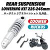 Kanoan Zoomer AF58 Rear Lowering Ruckus Coilovers for Custom Universal Aftermarket Parts Suspension/Shocks, 225mm/245mm, Honda, Parts, (Silver)