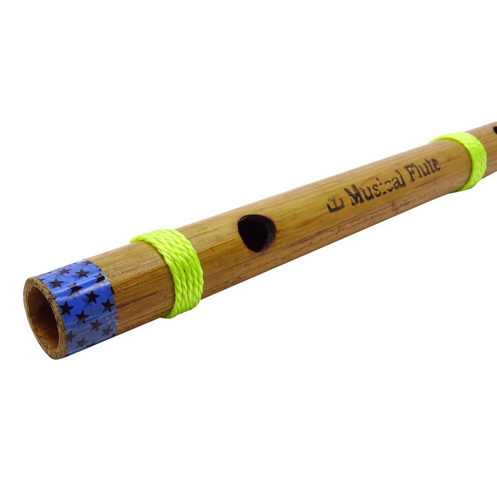 Traditional Handmade Musical Instrument Flute Brown Bansuri Wooden Decor