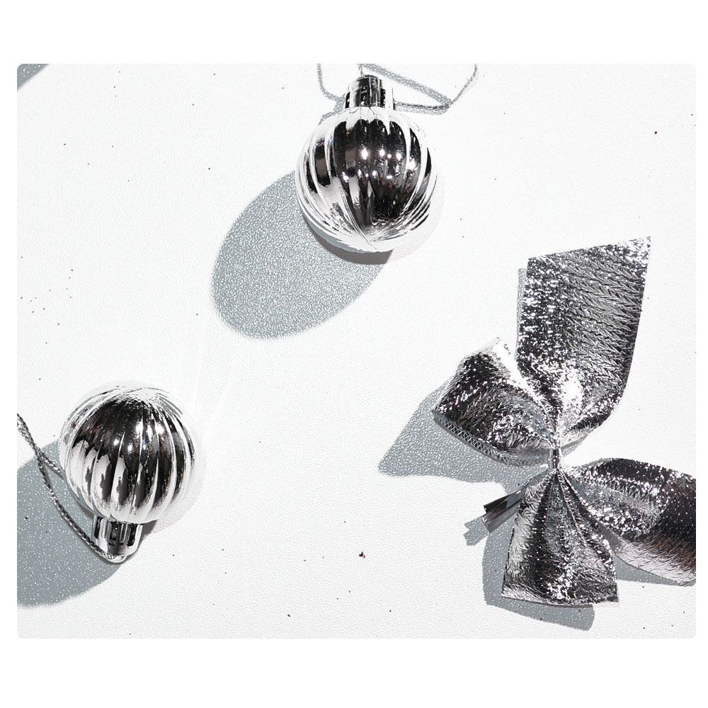 New Plastic Christmas Tree Balls Bow Drum Christmas Tree Pendant DIY Hanging Xmas Baubles Scene