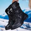 Snow Boots High Top Large Size Single Shoes Outdoor Sports Hiking Shoes Single Boots Cotton Shoes