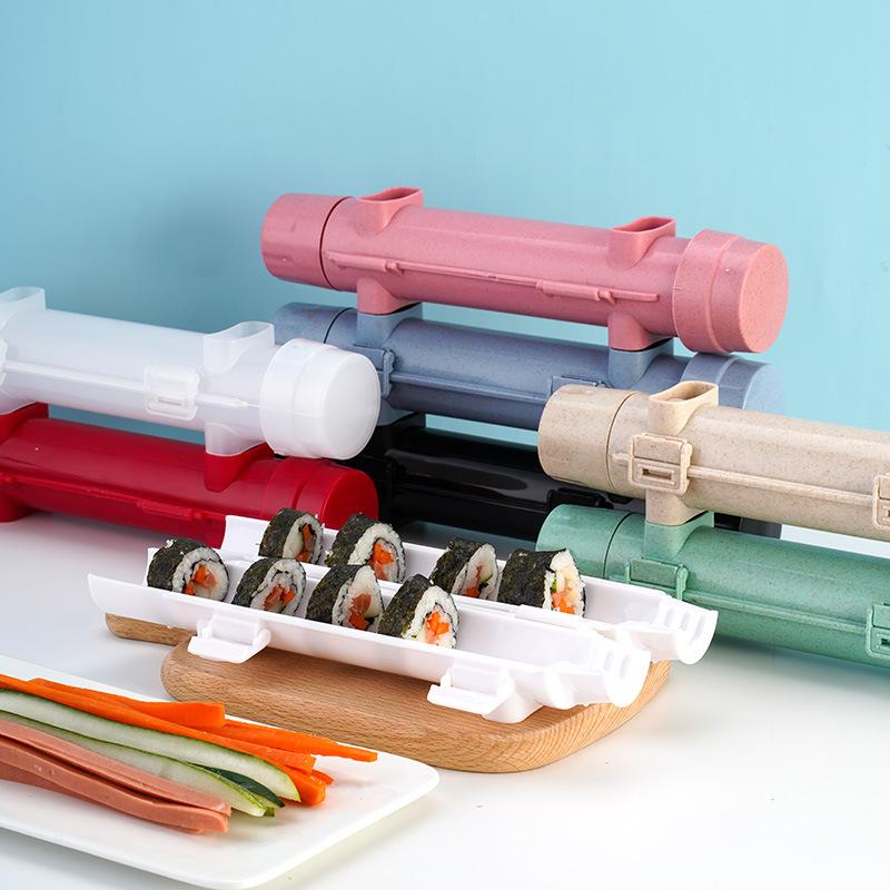  1pcs DIY Sushi Tool Quick Sushi Bazooka Japanese Rolled Rice Meat Mold Kitchen Bento Accessories Sushi Making Machine