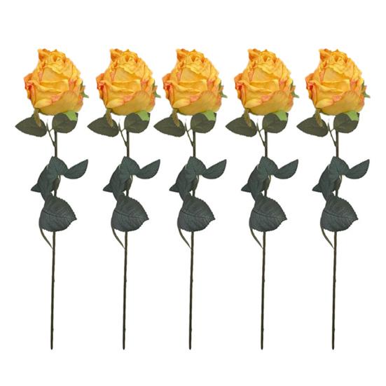 Artificial Roses Realistic Faux Flowers with Bendable Stems Fake Roses In Bulk for Home Vase Wedding Centerpiece Party Decor