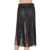 Cintura Gotica Punk da Donna in Ecopelle con Doppia Fibbia Regolabile Lunga Frangia Nappa Accessorio per la Vita