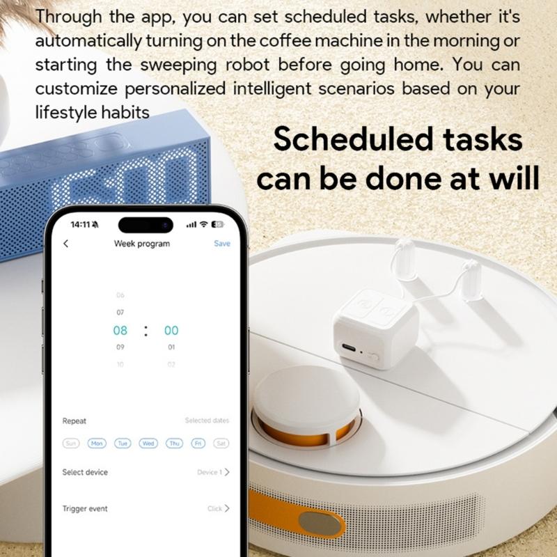 Fingerbot Bildschirmzeiger Bluetooth-kompatibel 5.0 Sprachsteuerung und App-Integration für mühelose Hausautomation