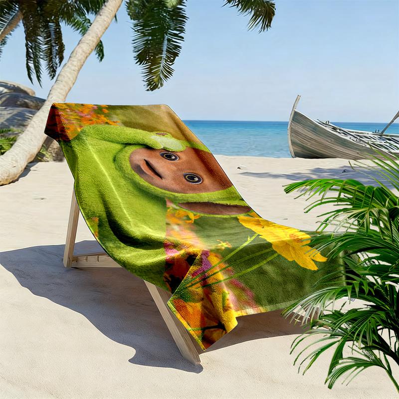 Dipsy Print Beach Towel, Large Soft Quick Dry Towel for Beach Camping Swimming