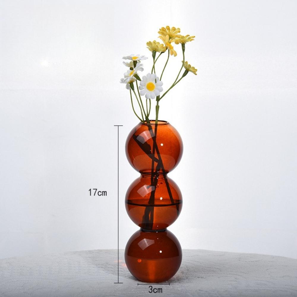 Modern Simple Creative Glass Vase Homestay Flower Utensils Decoration Bubble Vase Flower Arrangement Hydroponic Ball Glass