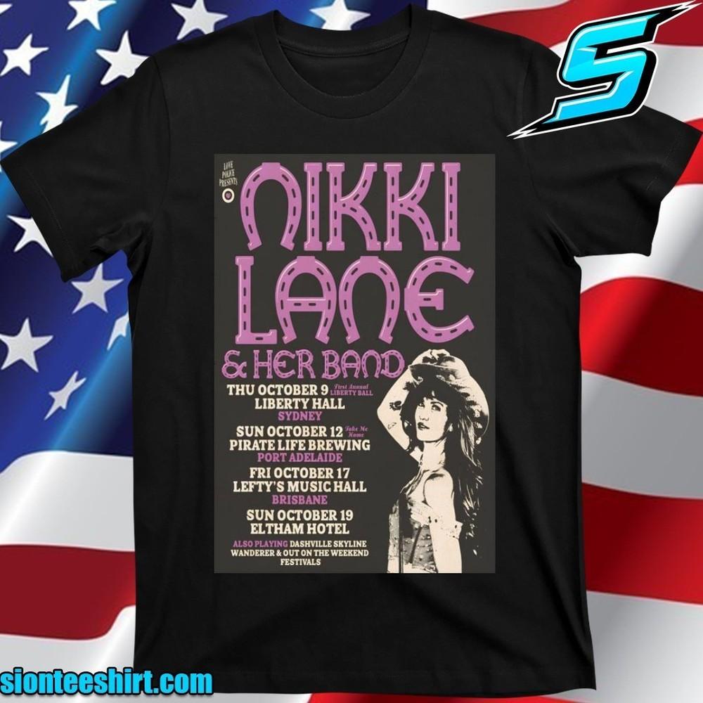 Nikki Lane Tour Australia 2025 Poster TShirt Unisex T-Shirt XXXXL