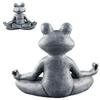 Frosch Gartendekoration Harz Yoga Zen Buddha Frosch Figur Haus Dekoration Glücksbringer Skulpturen für Terrasse Wohnzimmer Garten Außenbereich