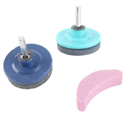 3 Adet/Set Evrensel Çim Biçme Makinesi Düzeltici Bıçağı Bileme Taşı Bileme Aracı Bahçe